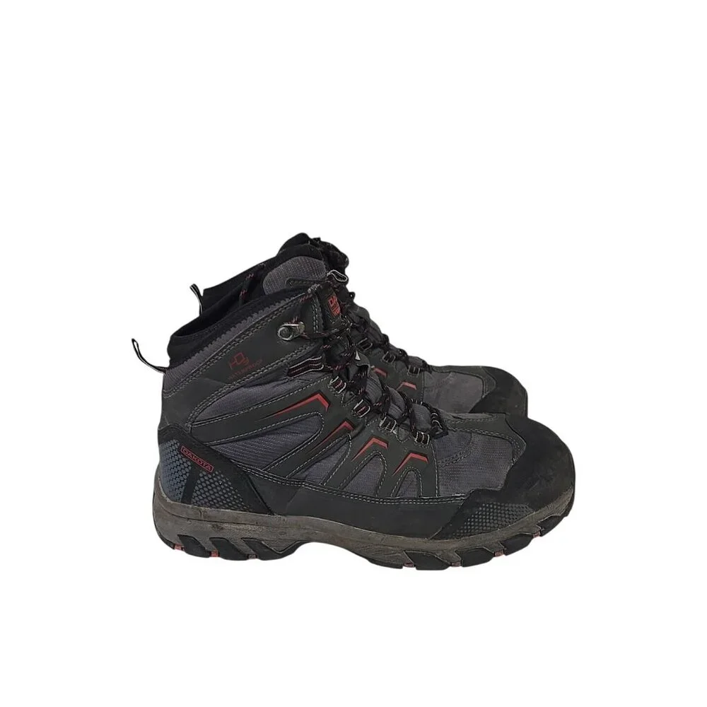 DAKOTA Men's 2127 Steel Toe Steel Plate WP Mid-Cut Safety Hiking Boot Size 13W/L